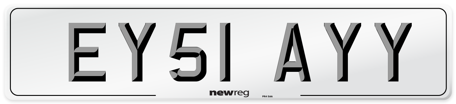 EY51 AYY Number Plate from New Reg